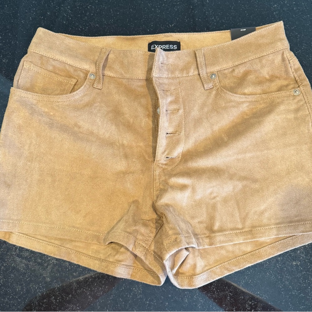 Express Women's Tan Suede Shorts